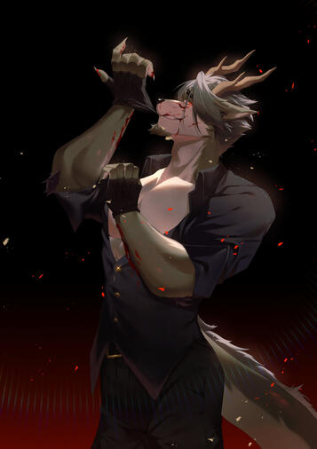 2024 - Darkness crawling Commission For Kuro Hei