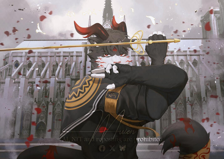2026 - Scattering roses Commission For Kohei Regnar